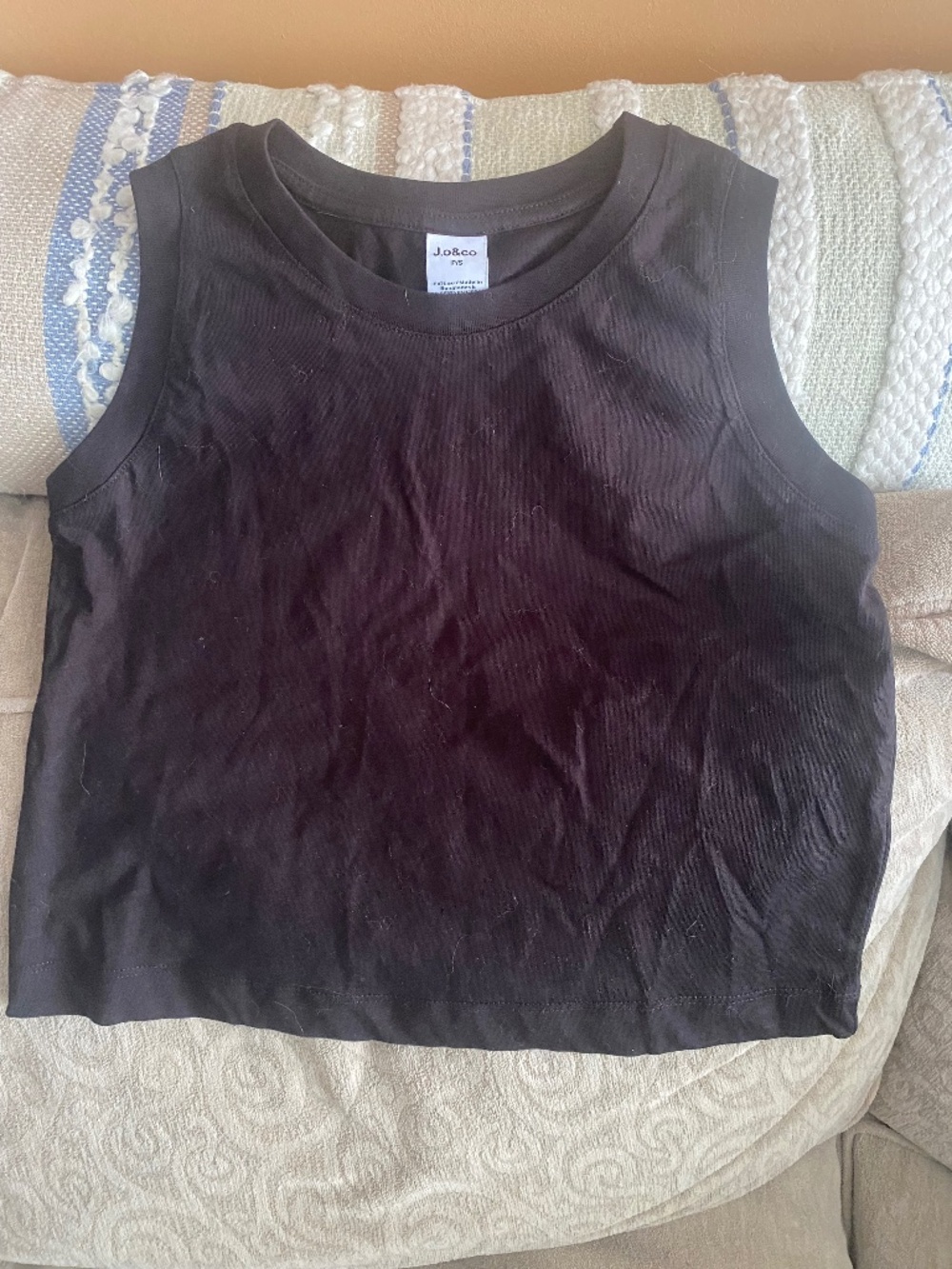 Blank short sleeveless top